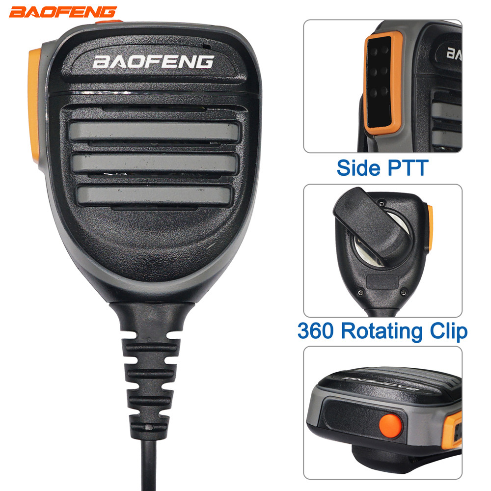 New Baofeng Upgraded Waterproof Speaker Mic Accessories for Walkie Talkie UV-9R Plus UV-XR UV-9R Pro