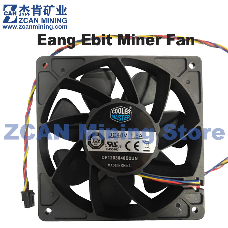 Ebit E9pro E10D Cooling Fan Cooler Master DF1203848D2UN 4PIN 48V 1.5A 12CM Strong Power Ebang Miner 
