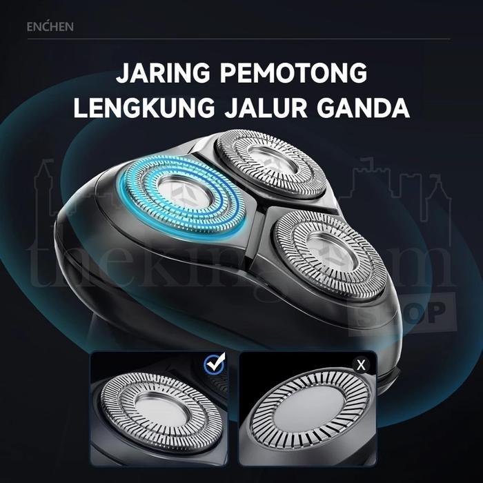 Enchen Blackstone 8 Electric Shaver Alat Cukur Kumis Jenggot Pencukur Elektrik Trimmer Beard Saver