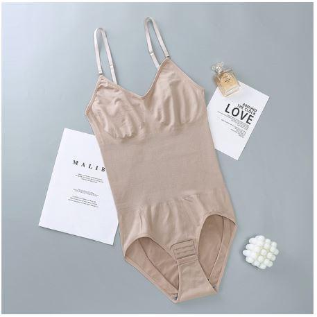 Korset Bodysuit Pengecil Perut Buncit Kancing Bawah Atasan Wanita Jumbo Big Size Seamless