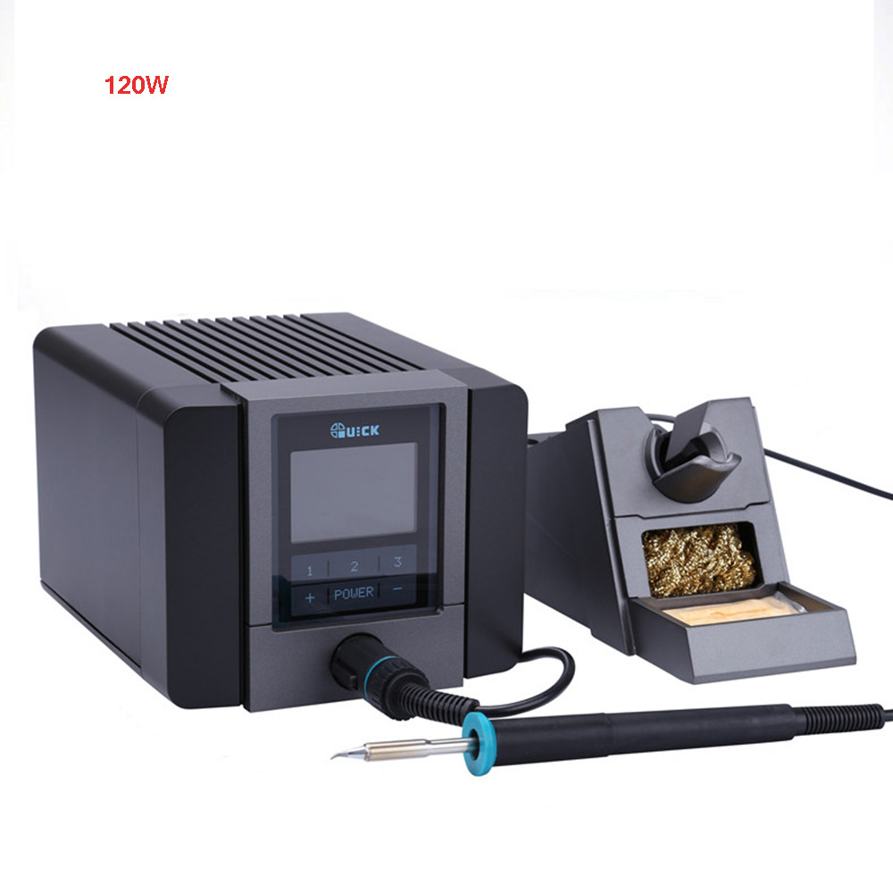 STOK TERBATAS!  QUICK TS1200A Intelligent lead-free high-power welding station 120W digital display 