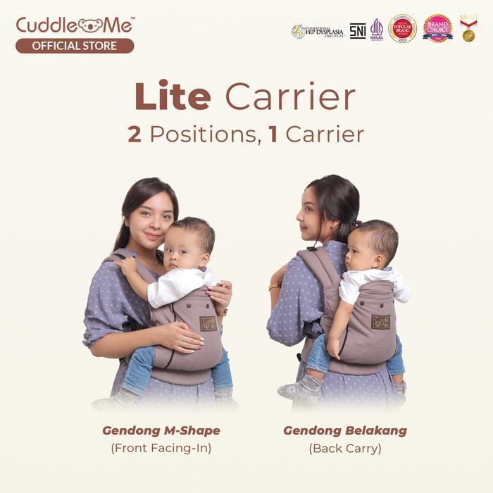 Gendongan Bayi - Gendongan LITE CARRIER MOTIF 4 Bulan - 3 th M Shape 2 Posisi Depan Belakang Siap