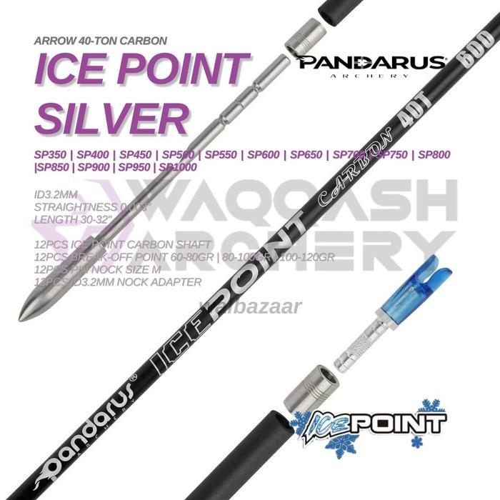 PANDARUS ICEPOINT 40-T Carbon Arrow ID 3.2mm straightness 0.003"