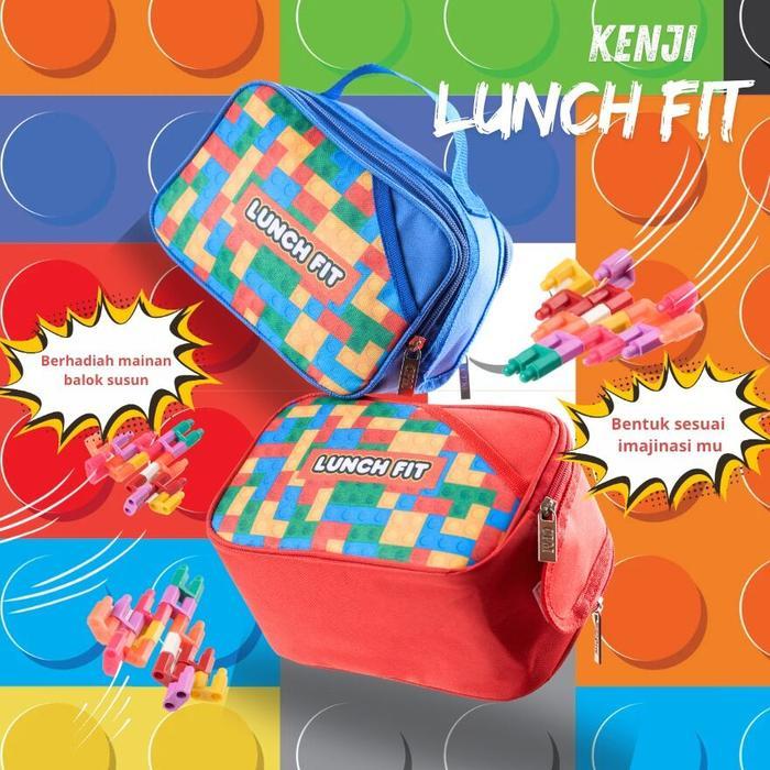 Cpm Tas Bekal Kenji Set 0F 4 Pcs /Tas Bekal Alumuniun Fol /Tas Bekal Motif Balok