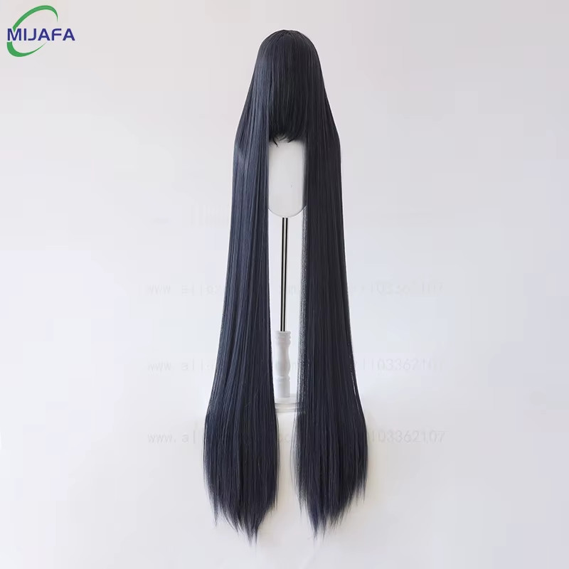 700G High Quality 59" 150Cm Long Straight Cosplay Wig with Bang Blond Brown Red