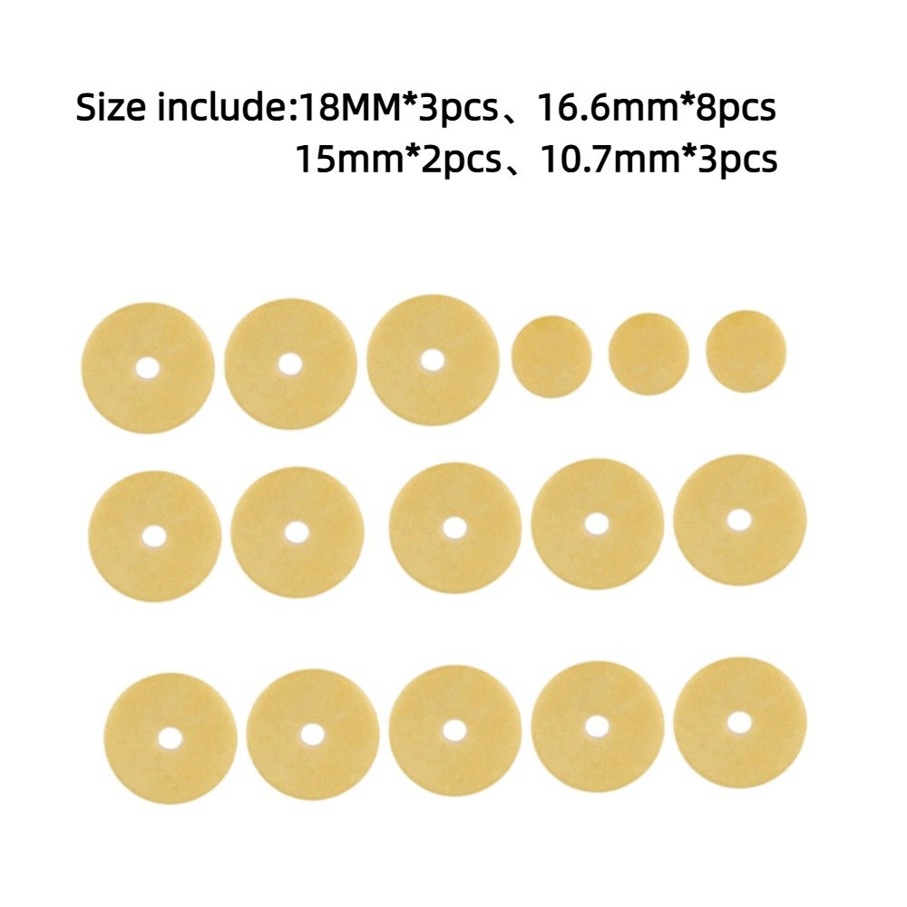 16pcs Special Sheep casing Flute Pads Set Yellow Repair kit Flute Repair Kit Flute Parts Flute