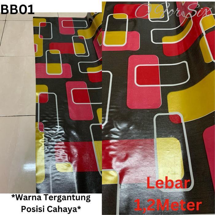 (New) (Roll 20 Meter) Karpet Plastik/Perlak Lantai/Meja/Karpet Lantai Plastik Lebar 1,2 Meter