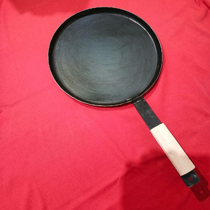 Wajan Baja Datar Srikandi 30cm - Wajan Cepres - Wajan Pizza - Wajan Grill- Teflon baja
