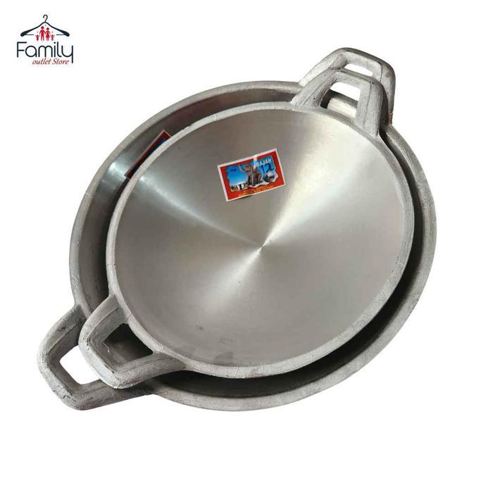 Kuali Wajan Aluminium Penggorengan TEBAL Gagang Kuali Wajan Masak Kitchenware