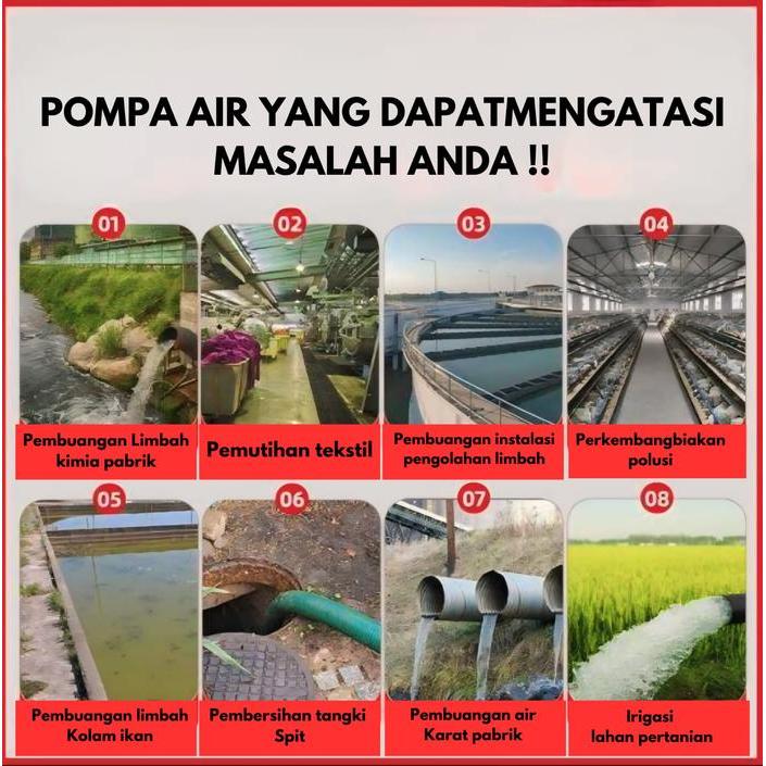 MAXPUMP QDX3-6-0.25 Pompa Celup Air Bersih & Kotor Asin Laut 1inch 250W Full Stainless Steel 220V