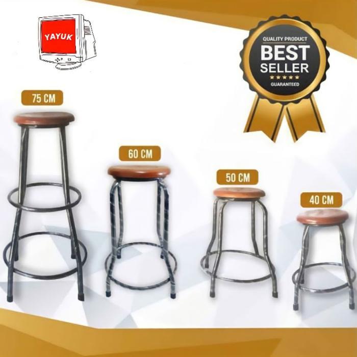 kursi bakso 50 cm dan 75 cm / bangku cafe /kursi besi / kursi cafe /
