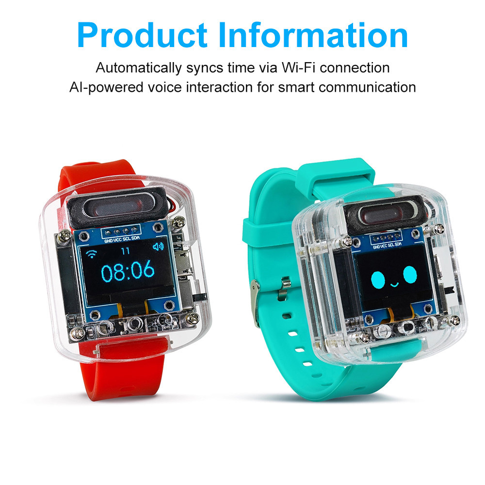 Electronic Kit Xiaozhi Ai Voice Watch Artificial Intelligence Conversation Esp32 S3 N16R8