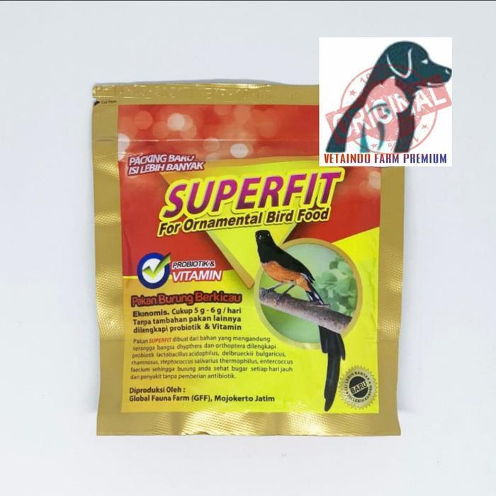 Superfit Gold Pakan Pur Voer High Protein Untuk Burung Lomba