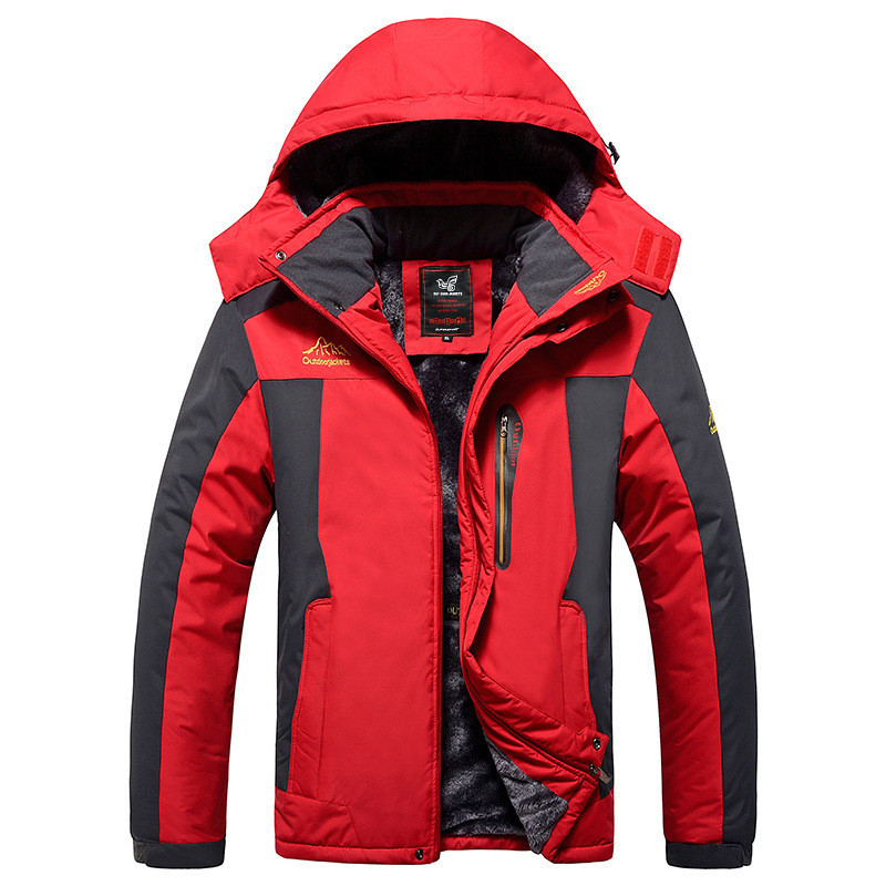 Winter Jacket Men Thick Warm Waterproof Hooded Parka Coat Windbreaker Military Fleece Jacket Plus