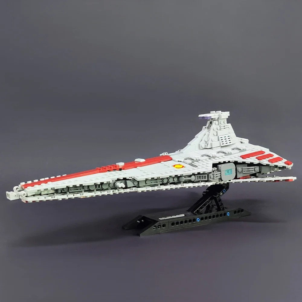High-tech Moc Venator Attack Cruiser Fighter Destroyer Brick Technical Model Building Star Blocks