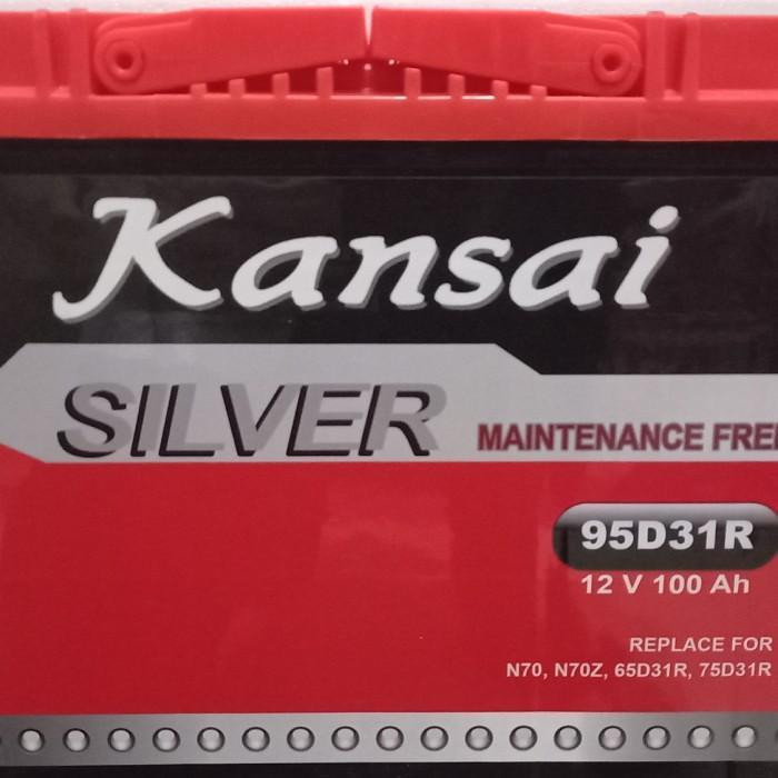 Aki Kansai Silver 100 Ah 95D31R L300 Genset Panel Surya Ups Solar Cell