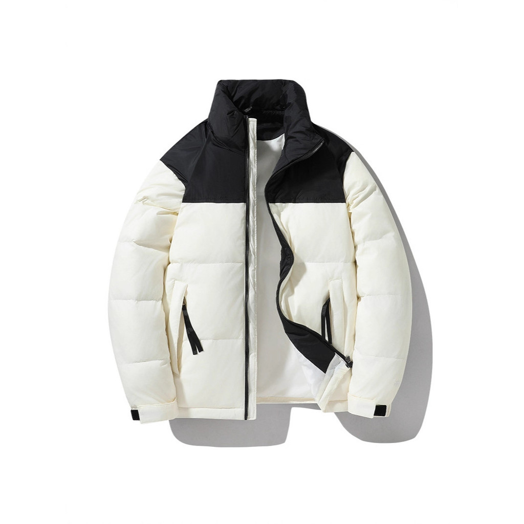 North Face Short Thickened down Jacket White Duck Feather Men's Couple Winter Outerwear Waterproof