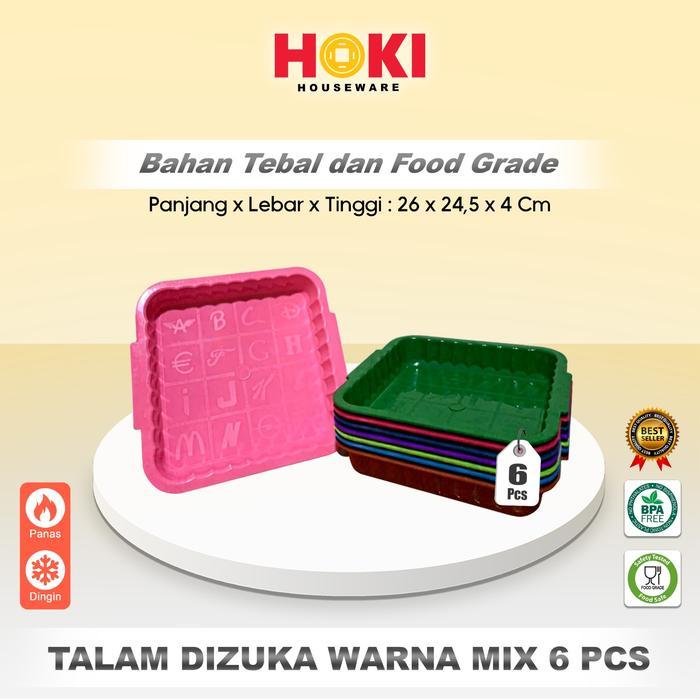 (6PCS) TALAM DIZUKA / NAMPAN PLASTIK / NAMPAN MURAH / NAMPAN SERBAGUNA / TALAM SERBAGUNA / TALAM
