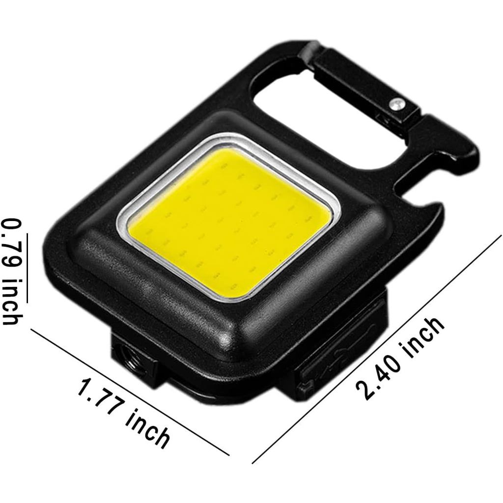 Mini Led Cob Flashlight Spotlight Portable Keychain Battery Strong Driver 500ma Torch Power High