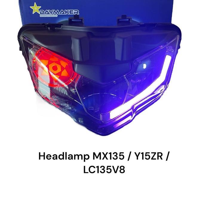 Laris Lampu Depan Mx New 135 V8 2022 Mx King 150 Rgb Daymaker / Headlamp / Refletor Set Mx 135 Mx