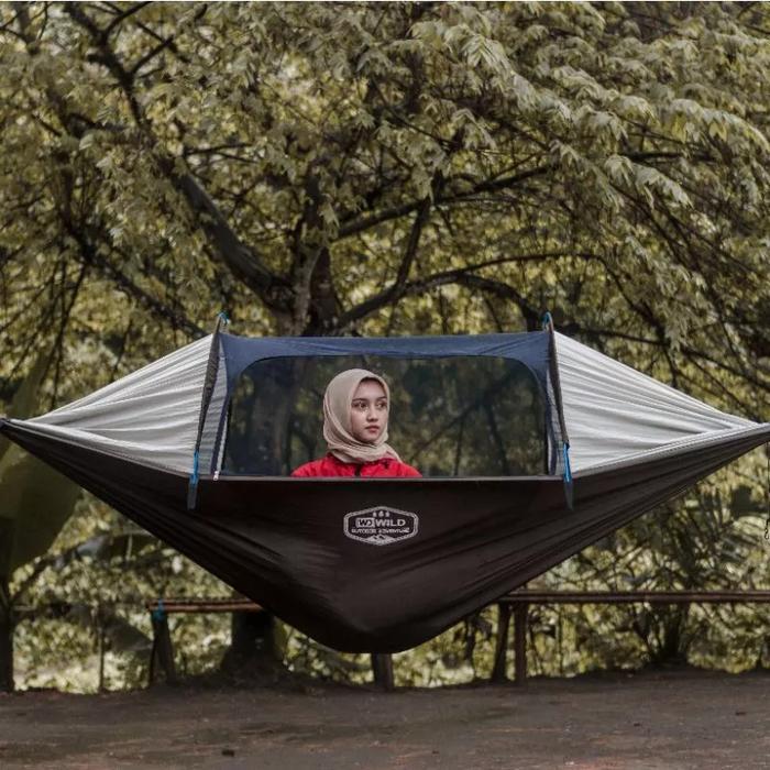 HAMMOCK KELAMBU WILD INCLUIDE FRAME Camping Outdoor