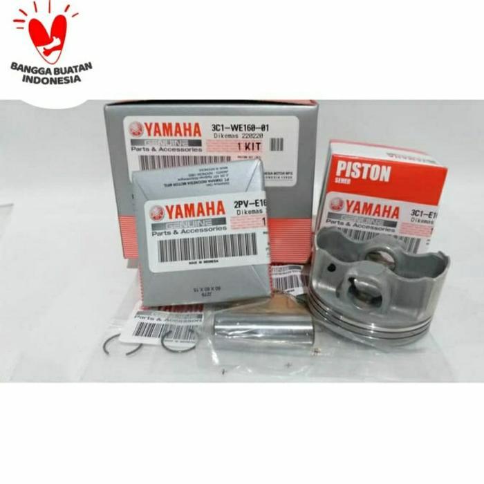 Seher Ring Piston Kit Vixion Asli Ori Original Yamaha 3C1 We160 00