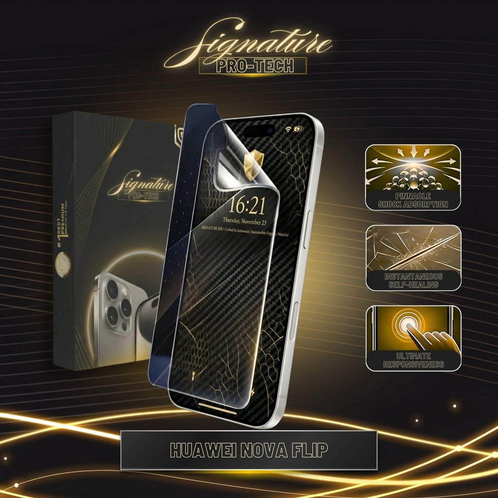 UniGet SIGNATURE Screen Guard for Huawei Nova Flip EPU Hydrogel Super Smooth