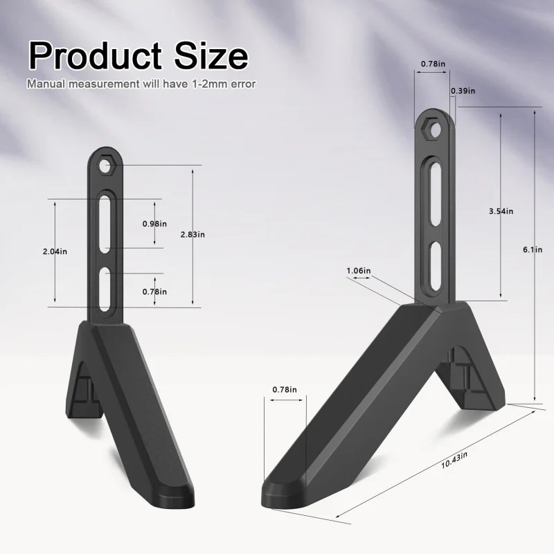 TV Stand Base TV Leg Table Desktop Top TCL Led Screen Universal Height Riser Legs Television Bracket
