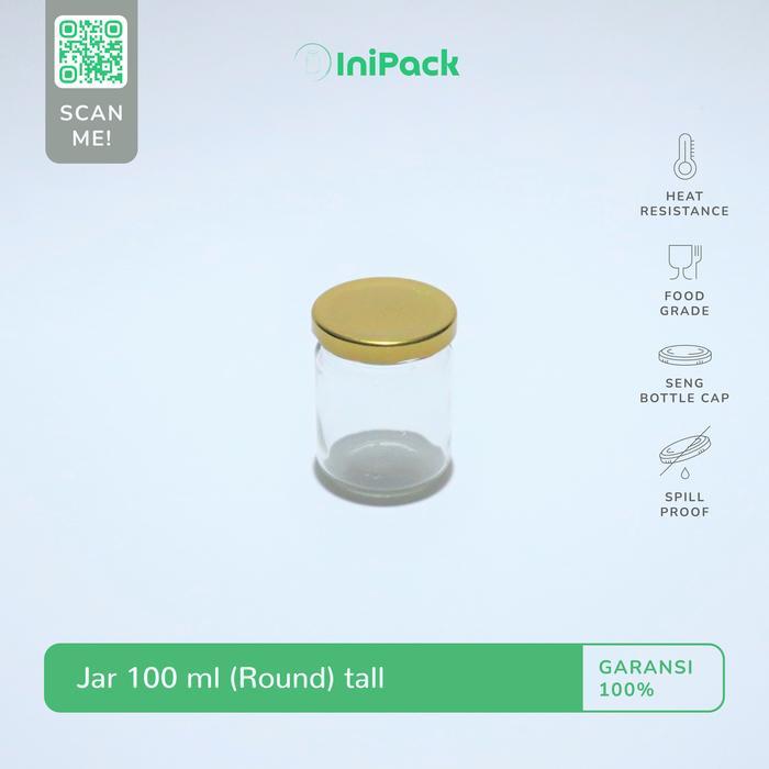 Jar Kaca 100 ML / Botol Toples Kaca 100 ML
