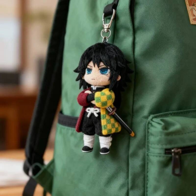 Demon Slayer Cute Doll Bag Pendant Tomioka Giyuu Tokitou Muichirou Anime Peripheral Plush Doll