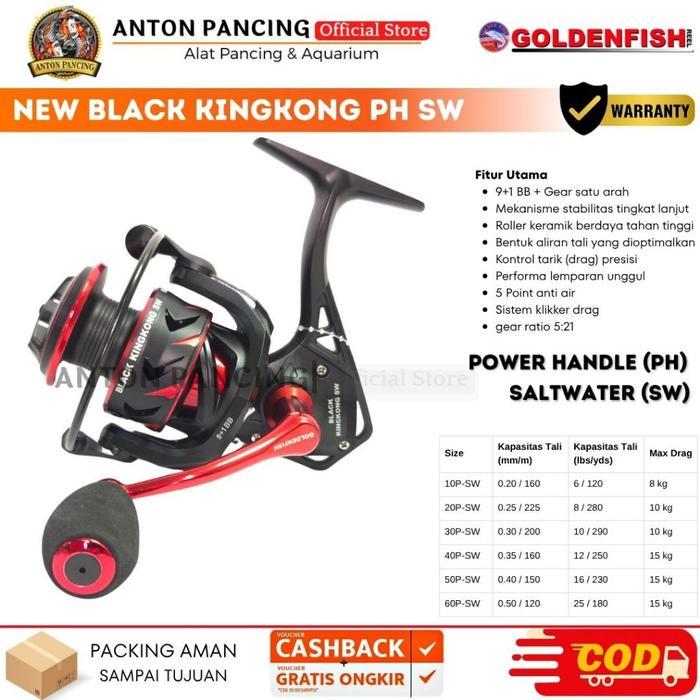 REEL PANCING NEW BLACK KINGKONG SW PH 1000 2000 3000 4000 5000 6000