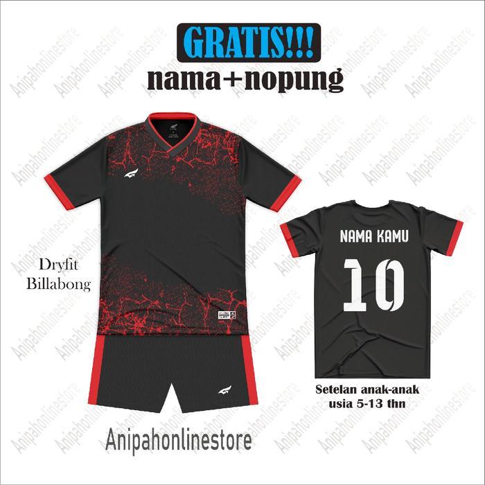 Specs - [ Free Nama Nomor Punggung ] Jersey Futsal Anak/ Baju Bola Anak Laki-Laki Perempuan/ Baju