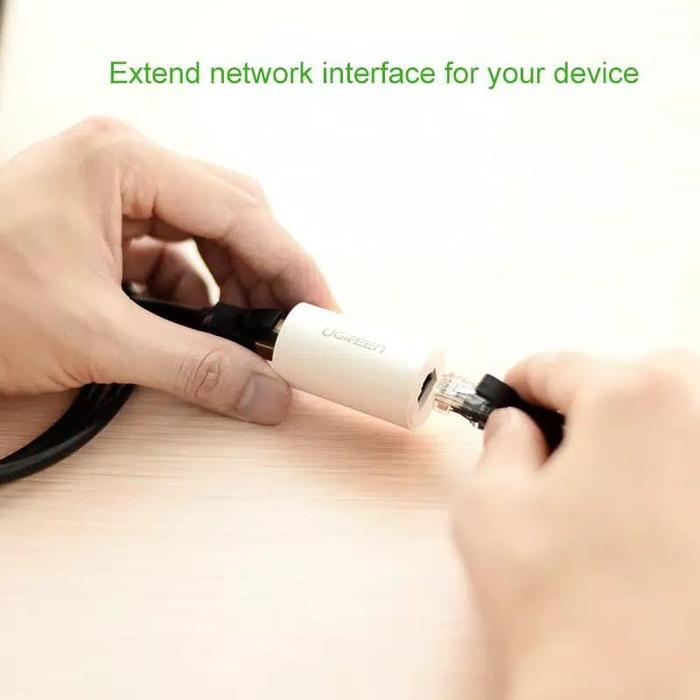 Ugreen Anti Thunder ( Anti Petir ) Rj45 Ethernet Connector Black-30837 Pasti Promo