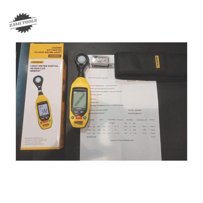 Sale Krisbow Alat Pengukur Cahaya Digital Lux Meter 40000 Lux Bluetooth Lcd Display Akurat & Mudah