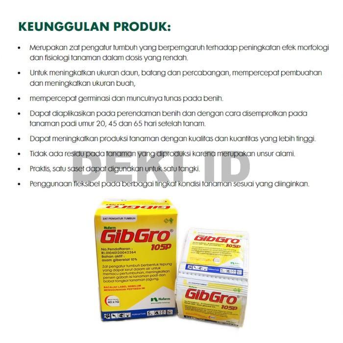 "New" GA3 Gibgro 10 SP Hormon Giberelin Acid ZPT Tanaman Kemasan Sachet GA 3
