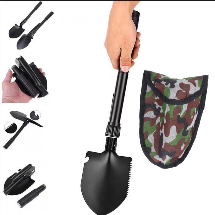Taffware Sekop Mini Lipat Cangkul Lipat Mini Kebun Portable