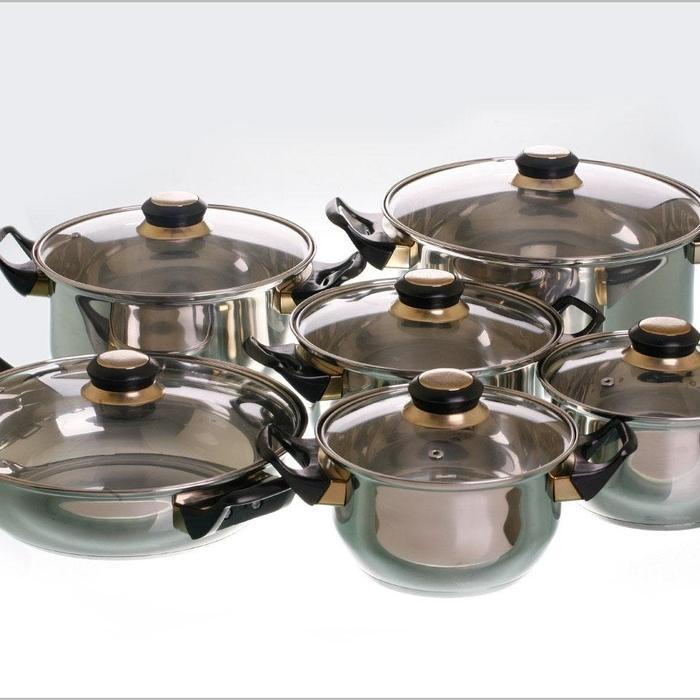 PANCI SET VICENZA (COOKWARE SET / PERALATAN MASAK) V612 / V-612 ORIGINAL QUALITY