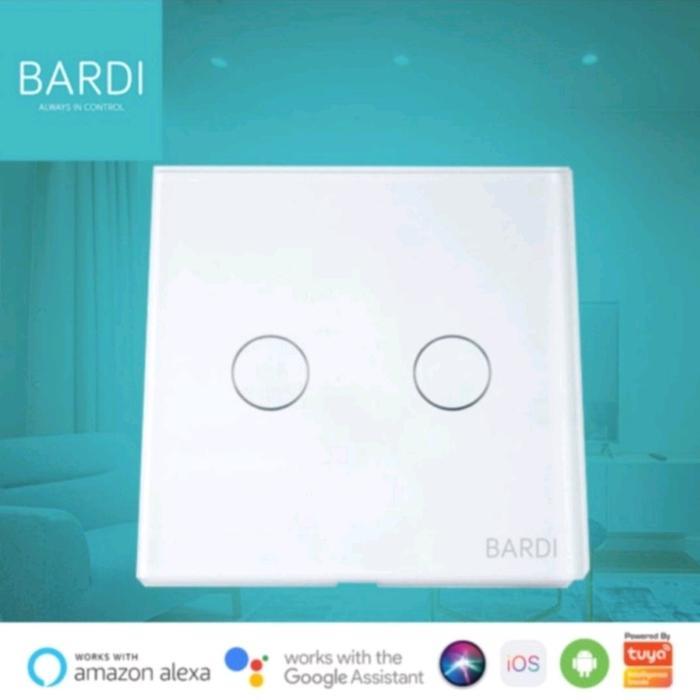 Bardi Wall Switch 2 Gang Eu Wifi - Saklar Lampu