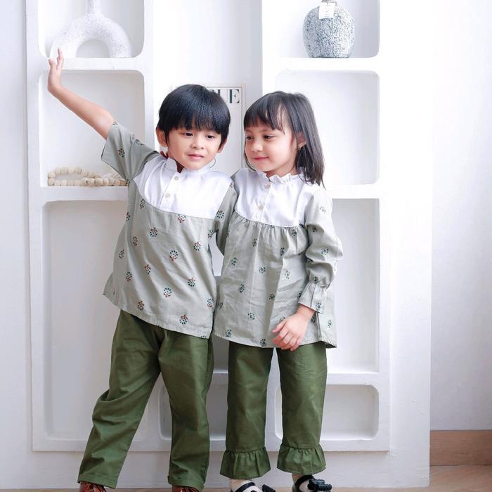 LITTLE LOVIA RAMEDA SERIES BAJU MUSLIM COUPLE ANAK LAKI LAKI ANAK PEREMPUAN