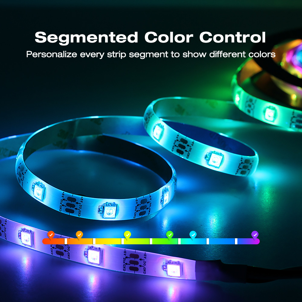 ESP8266 WLED LED Controller Smart Dimmer DC12V 800IC Segmented Color Funtion For DIY WS2811 WS2812B