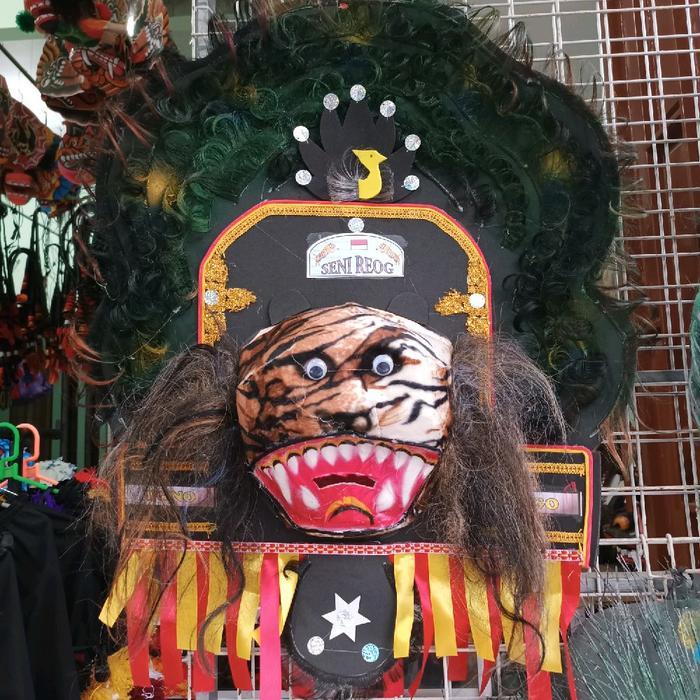 ORIGINAL Topeng reog ponorogo anak/topeng reog macan/dadak merak anak alusan READY STOCK