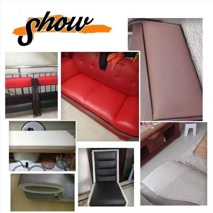 "New" Stiker Kulit Tambal Sofa Jok Motor Mobil Rusak Robek Tahan Gores Lem Strong Multifungsi