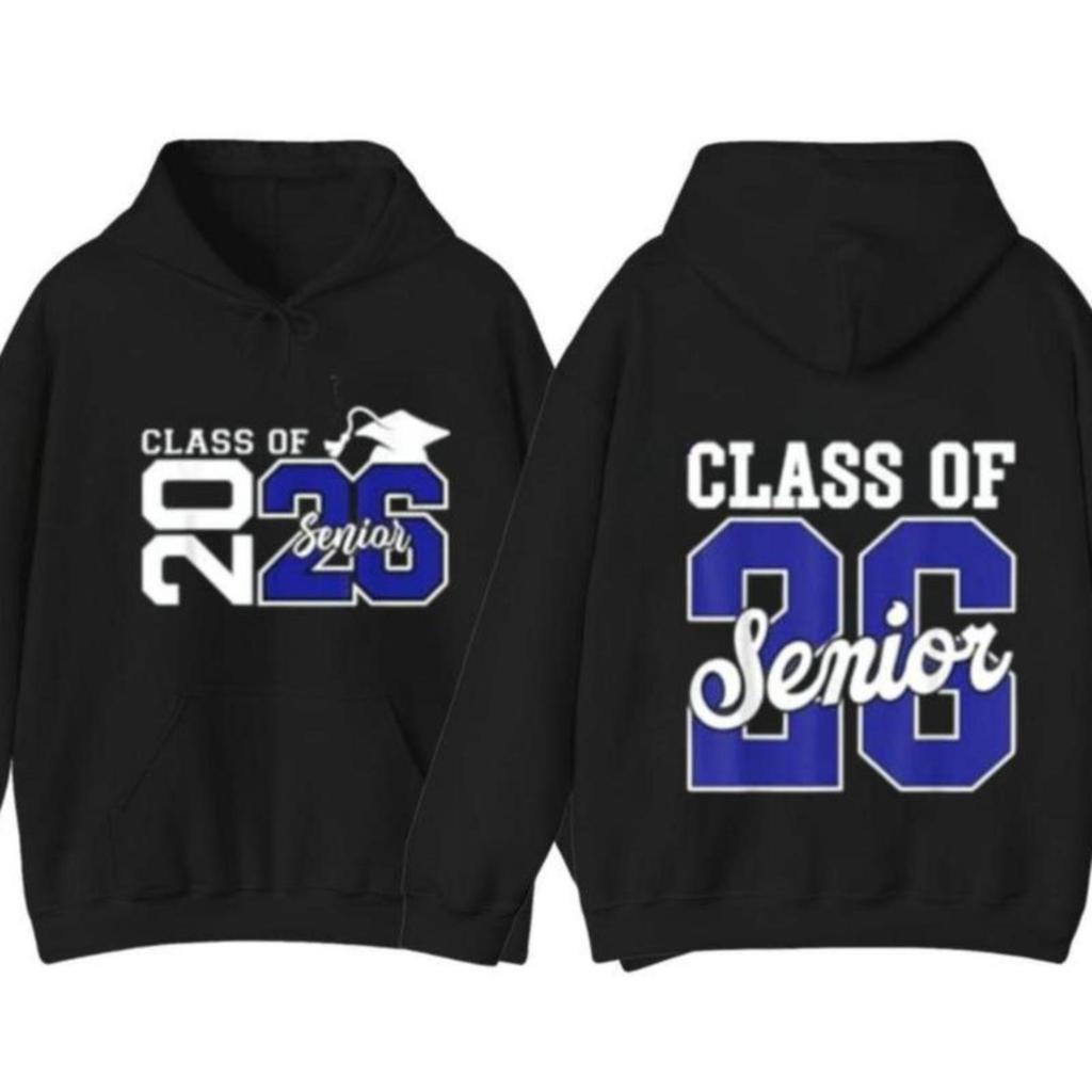 Class of 2026 Hoodie, Senior 2026 Graduation With Cap Graphic , School Spirit Outfit, End Of School 