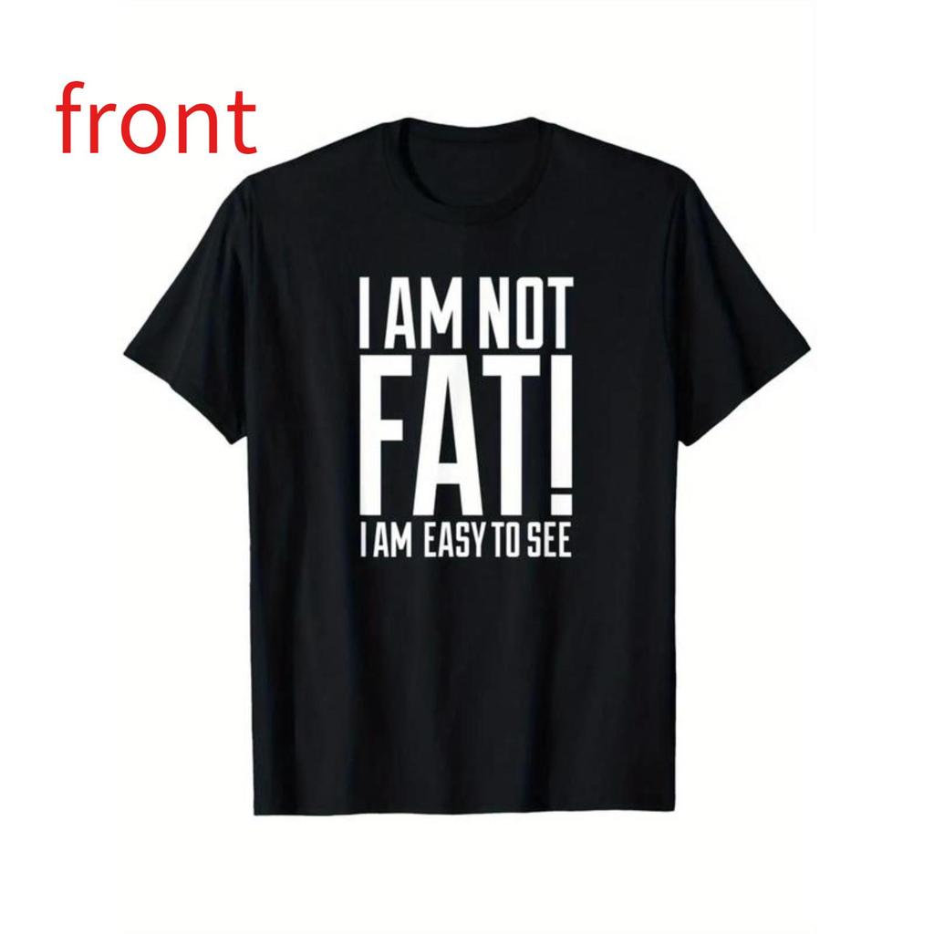 "I Am Not Thick, Just Easy to See" Graphic T-Shirt - 100% Cotton Relaxed Fit Casual Tee with Bold Pr