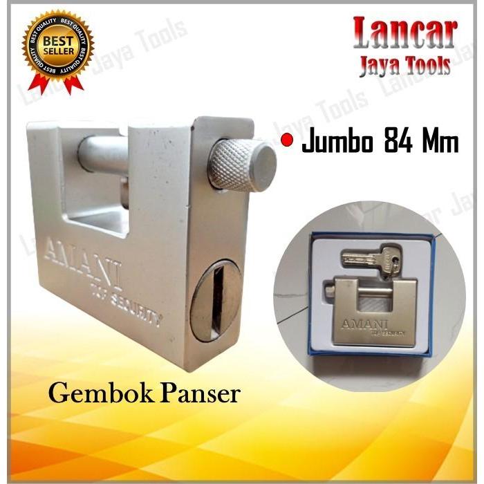 GEMBOK BAJA ANTI MALING GEMBOK BESAR KUAT KUNCI KOKOH GEMBOK PAGAR RUMAH / GEMBOK PANZER JUMBO A