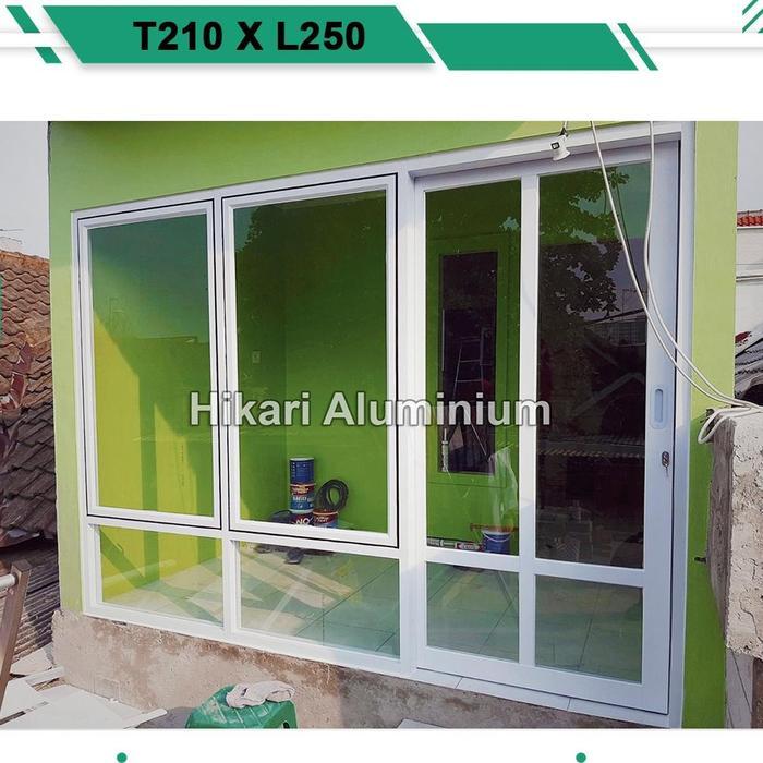 Pintu Geser/Sliding Aluminium Gandeng Jendela