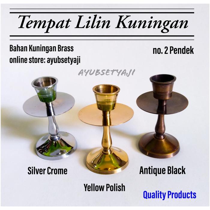 Tempat Lilin Antik Wadah Lilin Antik Kuningan no 2