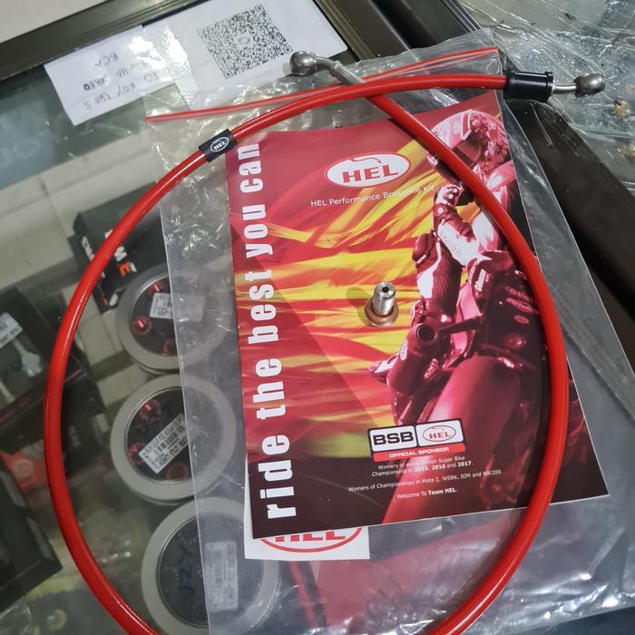 Selang rem depan hel merah xmax250 (dari modul abs ke kaliper depan)