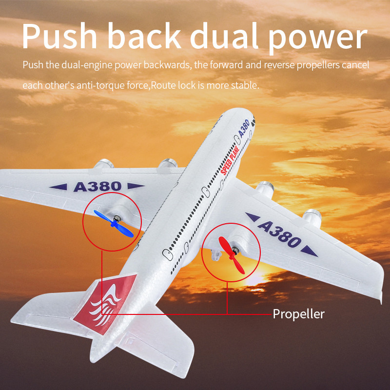Airbus A380 RC Airplane 2.4G Fixed Wing Boeing 747 Remote Control Aircraft Outdoor RC Plane Model