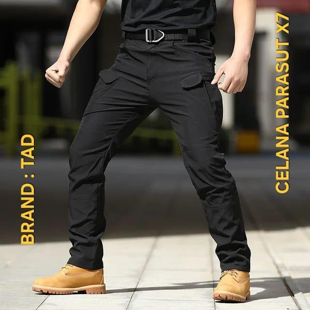 Jual celana tactical tad parasut x7 hitam
